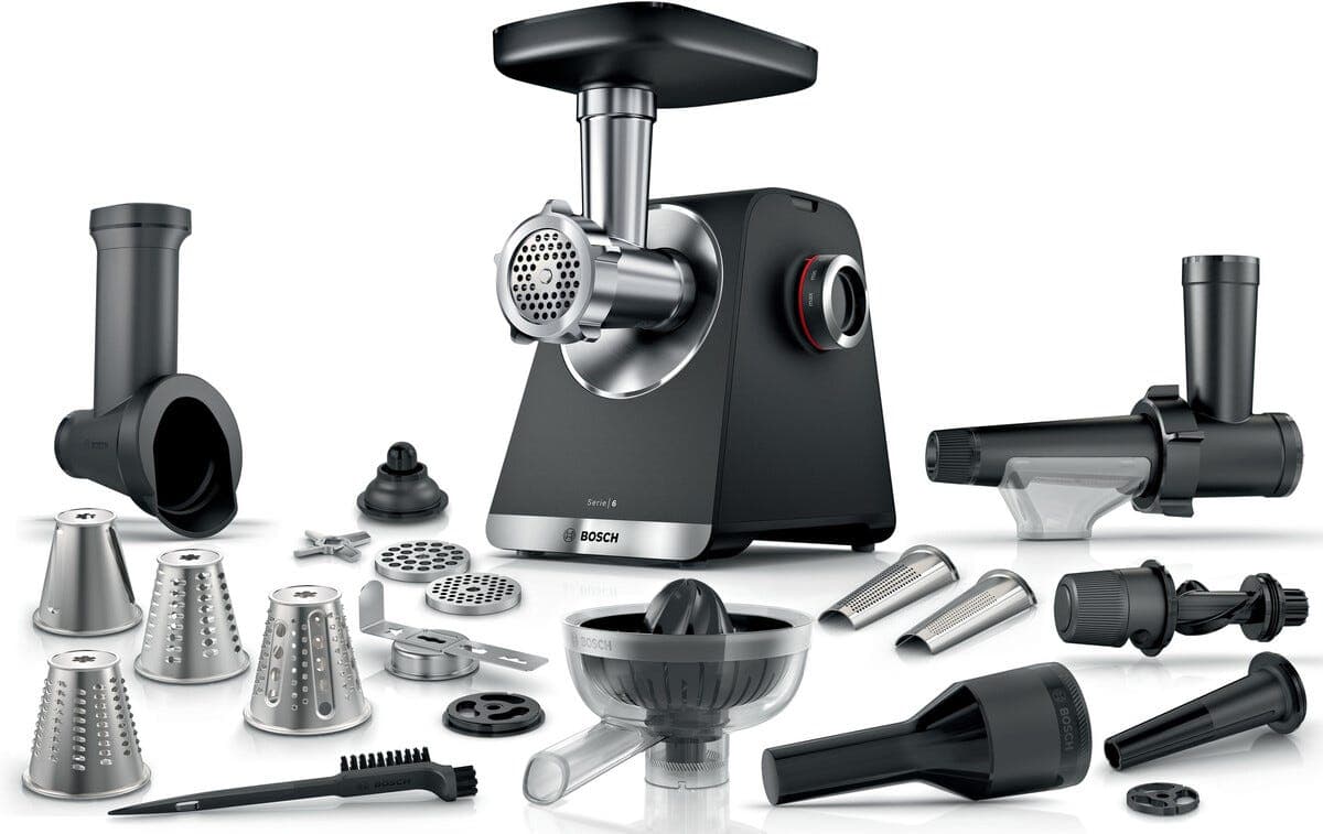 Bosch MFWS682B kjøttkvern, elektrisk, med tilbehør