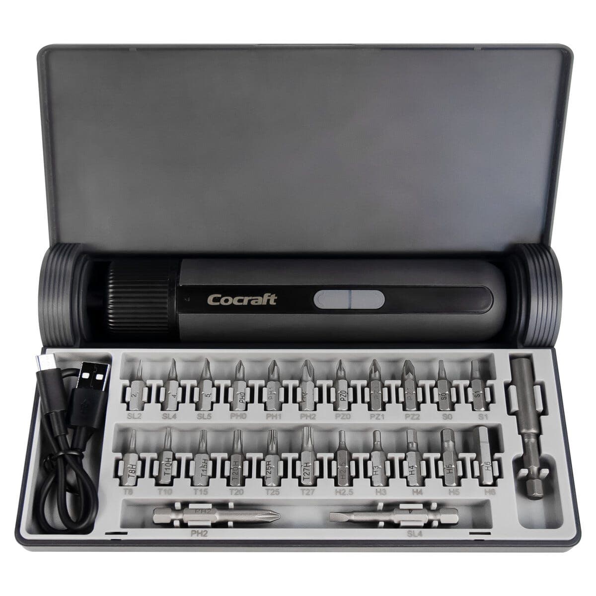 Cocraft BSL-01 drill med 22 bits, 5 V