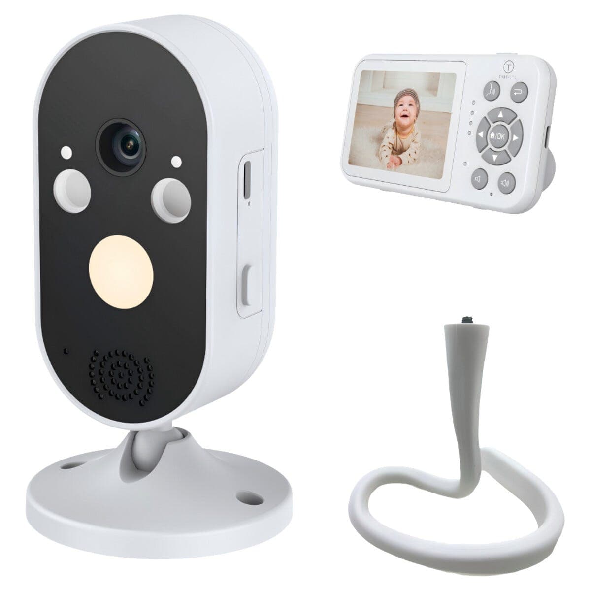 Babymonitor med kamera, trådløs