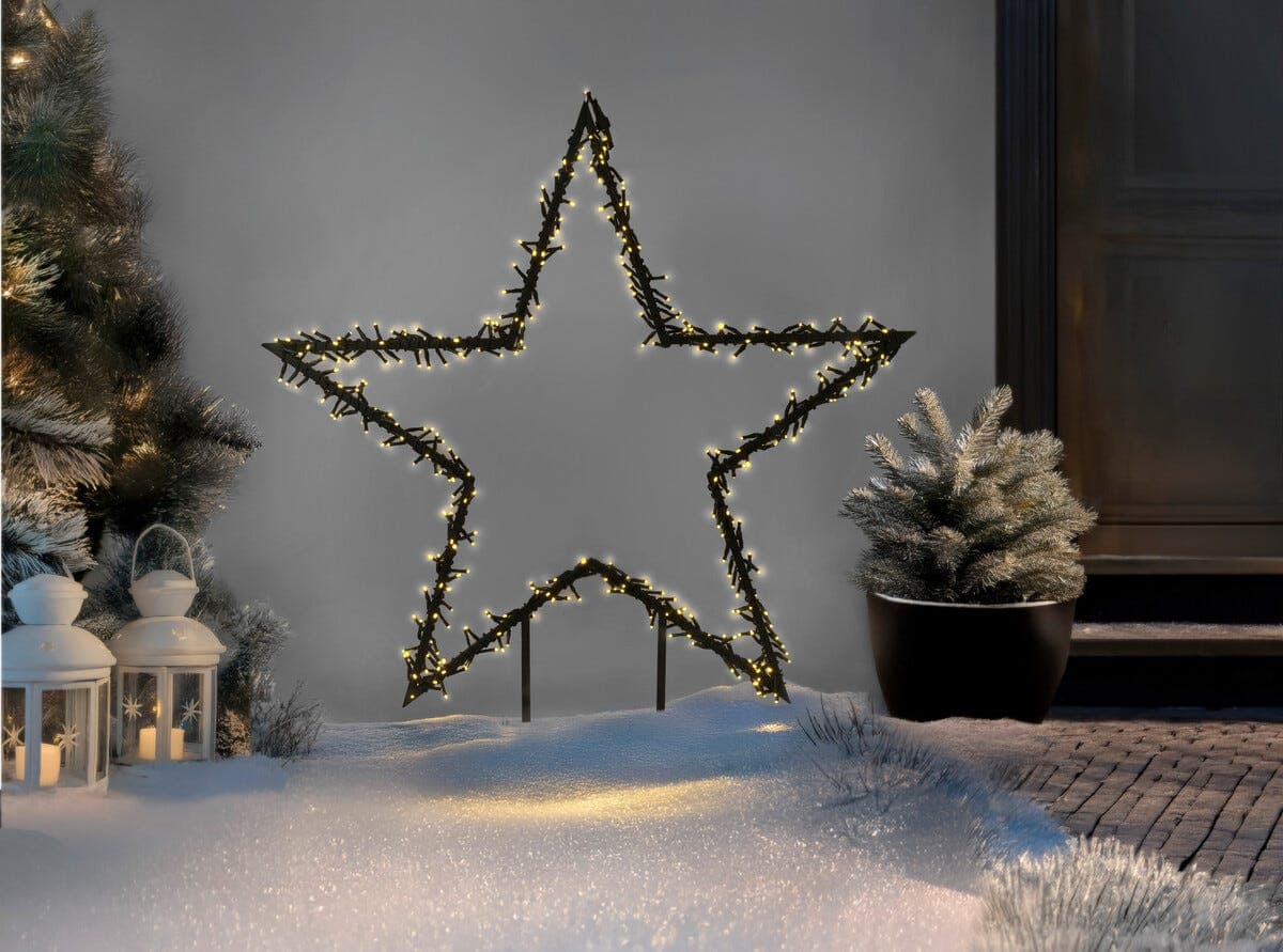 Stor adventsstjerne LED utendørs, 100 cm