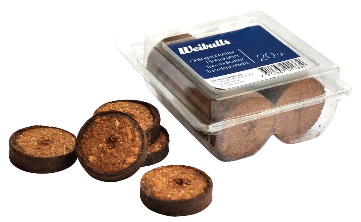 Weibulls dyrkingsbriketter i kokosfiber, 20-pakning
