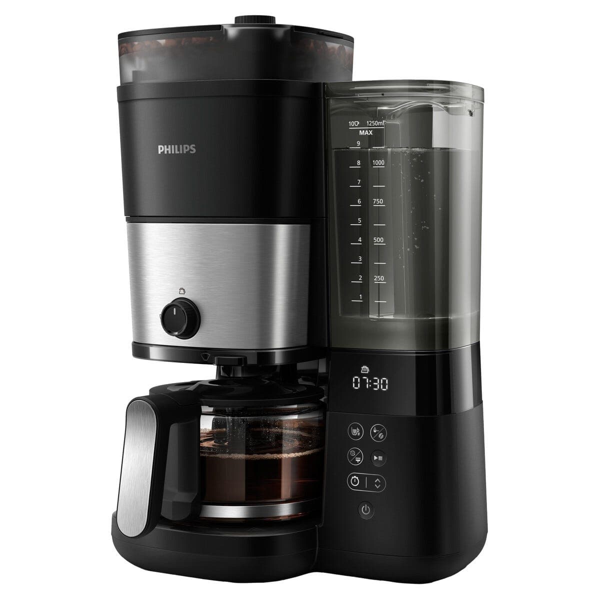 Philips alt-i-ett kaffetrakter med kvern 1,25 l, HD7888/01