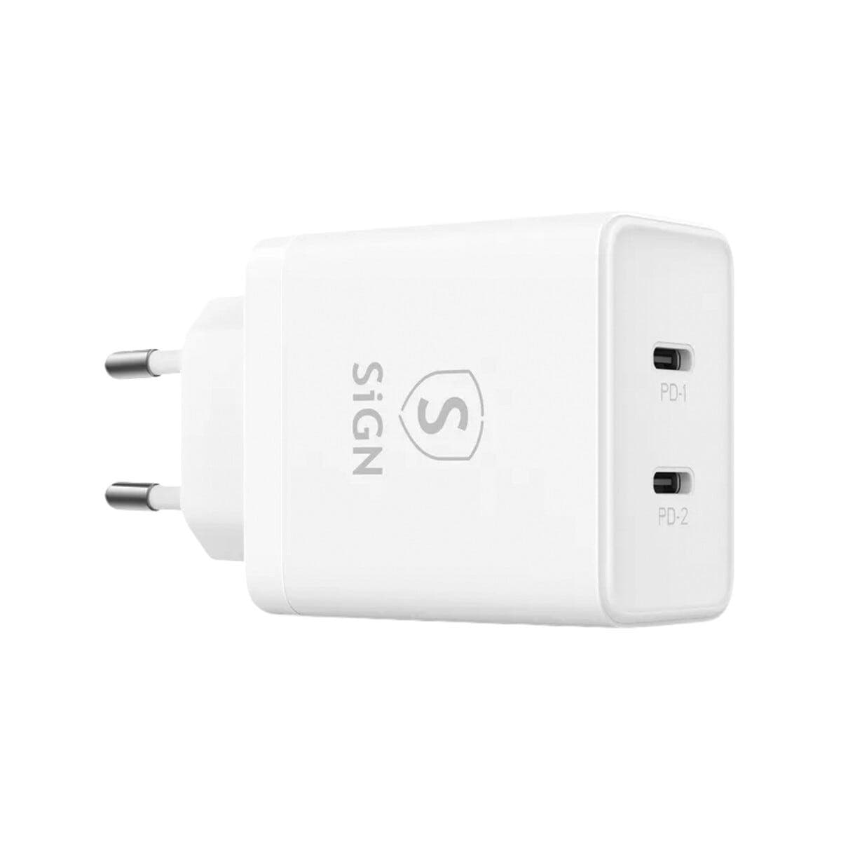 SiGN 2 x USB-C PD hurtiglader 40 W