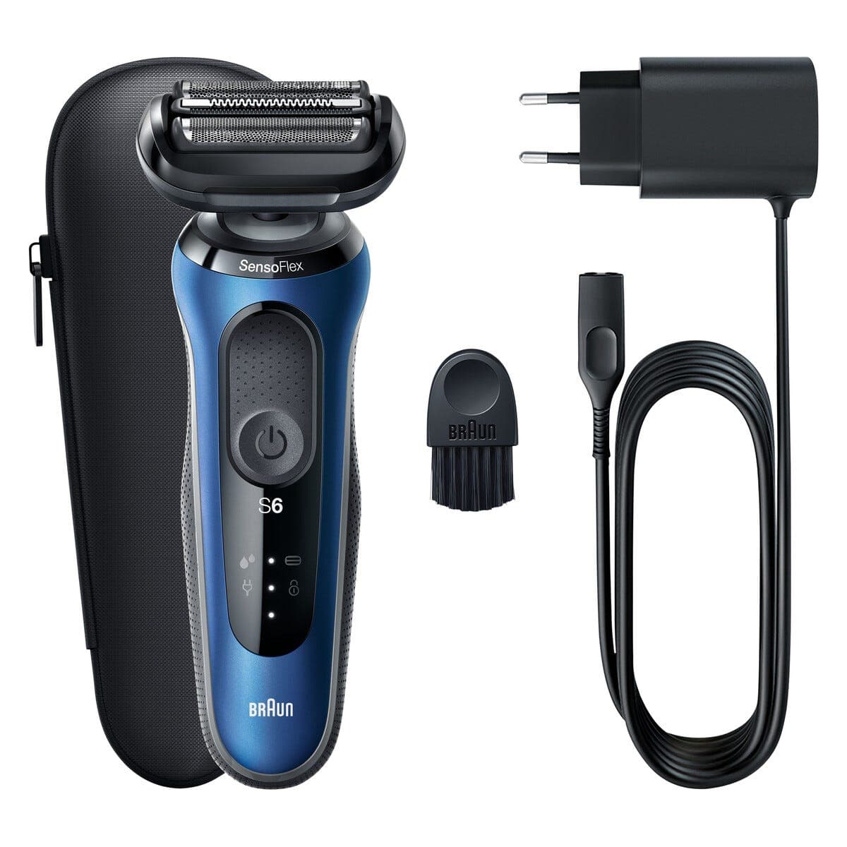 Braun barbermaskin Series 6 61-B1000s blå, Wet & Dry