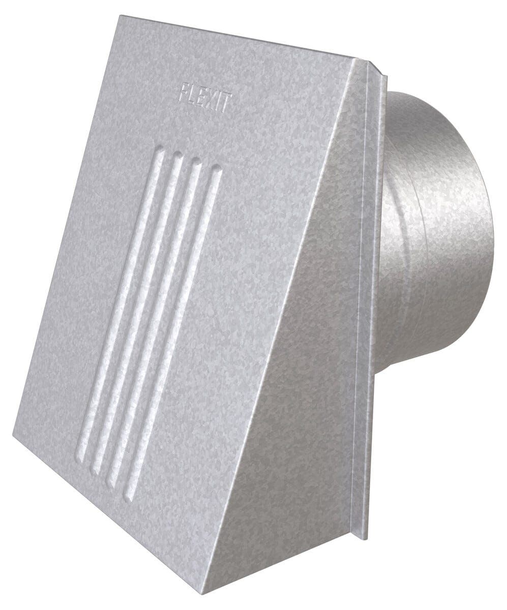 Flexit ventilkappe med spjeld, 125 mm