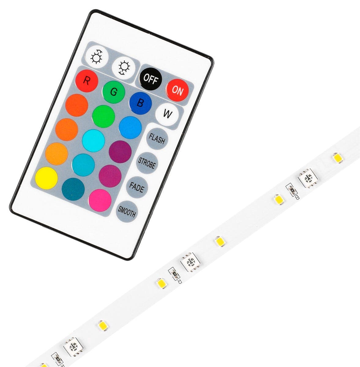 LED list RGBW utbyggbar med fjernkontroll, Cotech