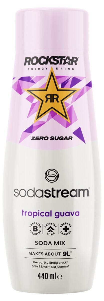 SodaStream Rockstar Energy Guava Zero, 440 ml