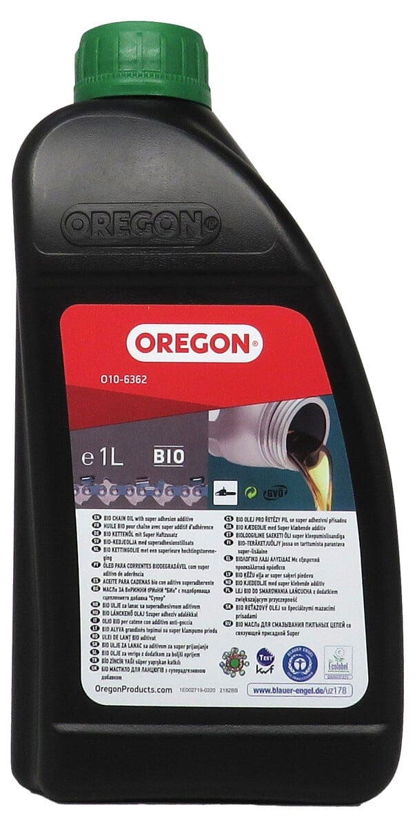 Oregon Bio sagkjedeolje for motorsag og hogstmaskin 1 l