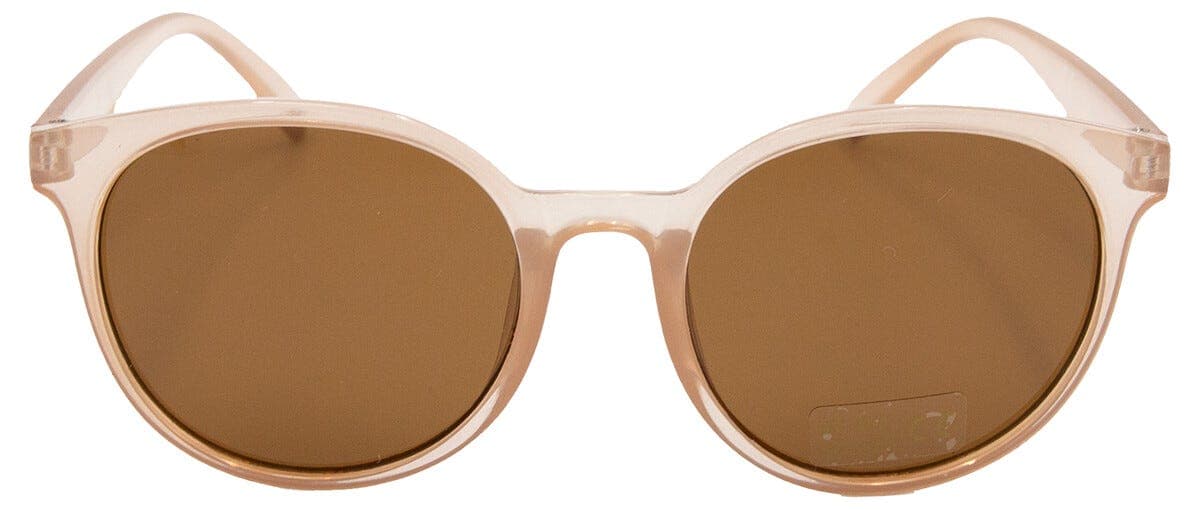 Store solbriller dame, beige