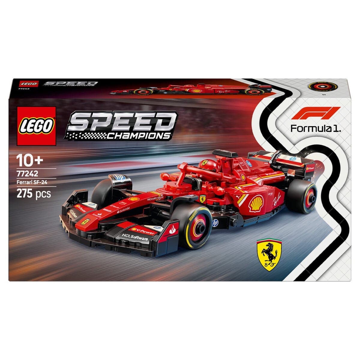 LEGO Speed Champions Ferrari SF-24 F1 racerbil 77242, fra 10 år