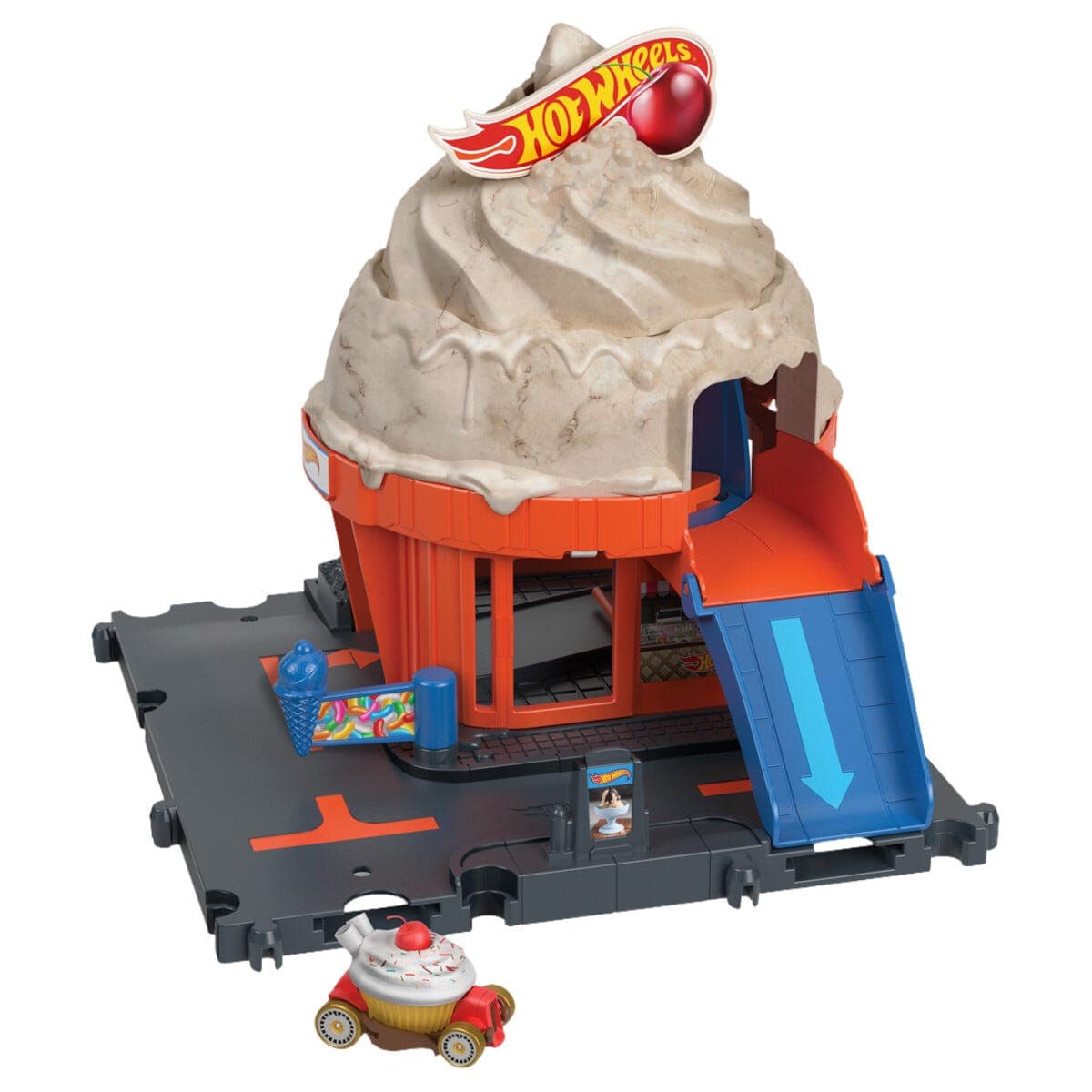 Hot Wheels City Downtown sett, lekebil, fra 4 år