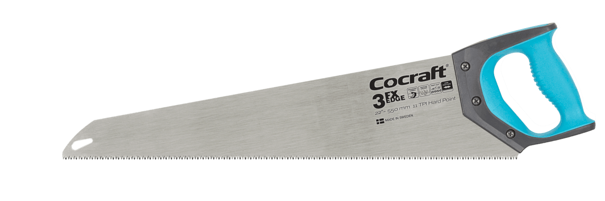 Cocraft håndsag, fintannet, 55 cm