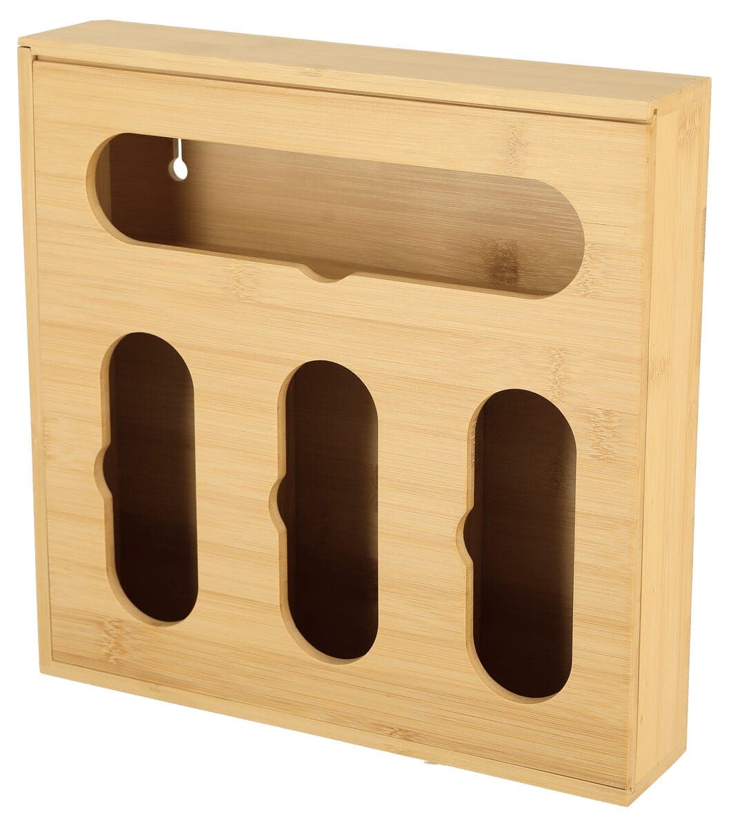 Poseoppbevaring i bambus, 30 x 30 x 6,5 cm