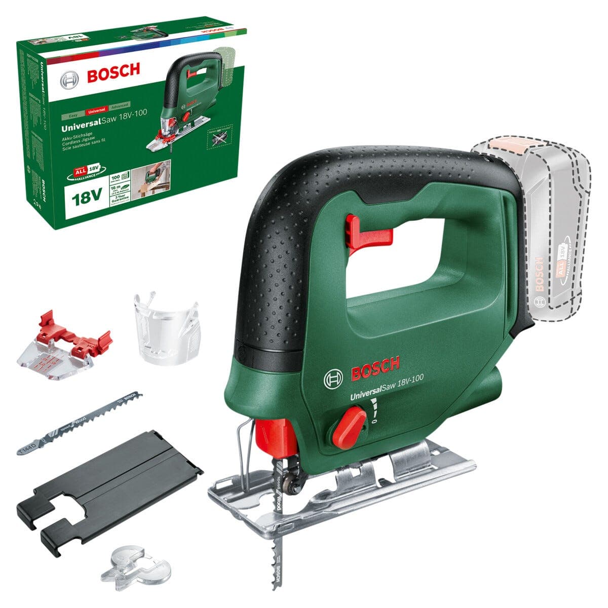 Bosch UniversalSaw 18V-100 stikksag, batteridrevet