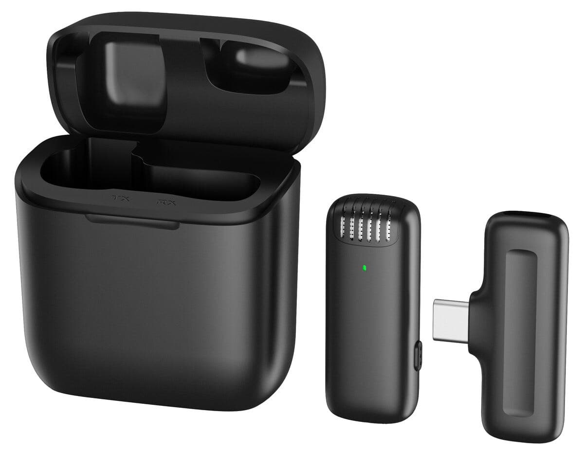 Trådløs mikrofon til mobil med USB-C