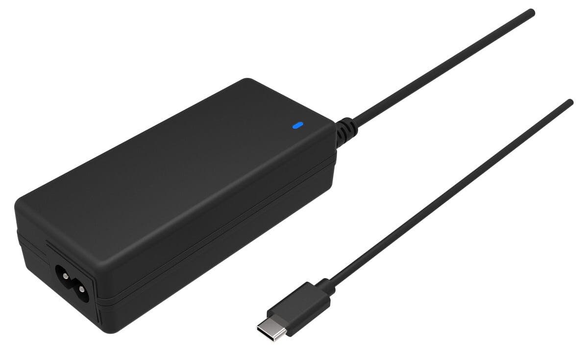 Exibel USB-C-lader på 65 W til bærbar datamaskin