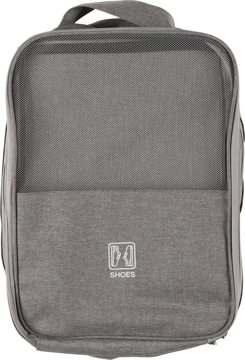 Skokube, skopose til reise, for 3 par sko, grå