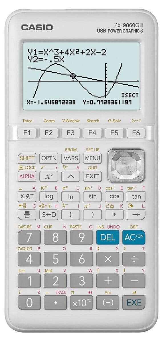 Casio FX-9860GIII grafisk kalkulator, videregående skole / høyskole