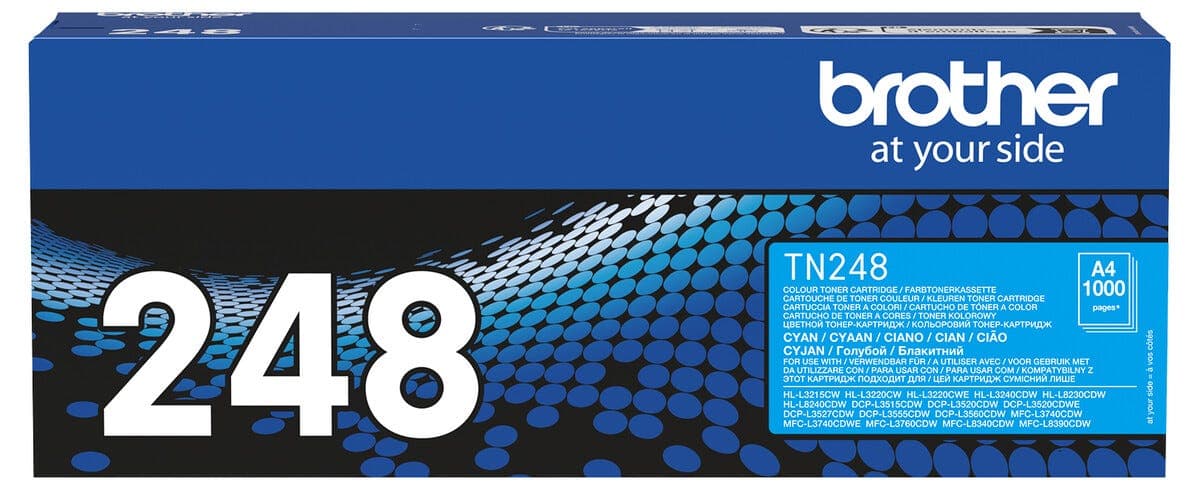 Brother TN-248 tonerkassett, flere farger