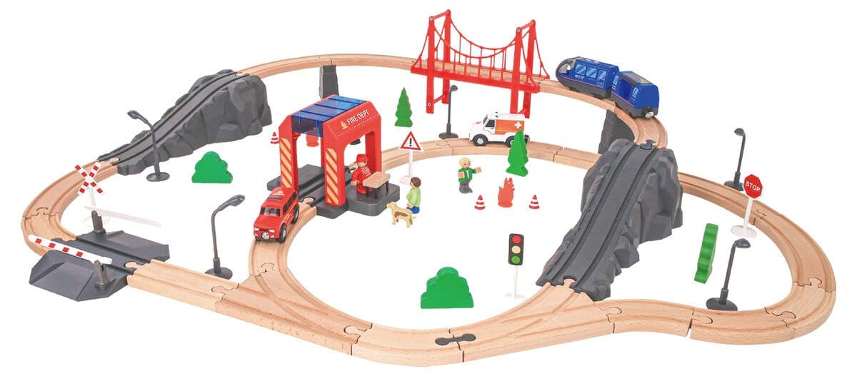 Togbane i tre, utrykning, 70 deler, fra 3 år