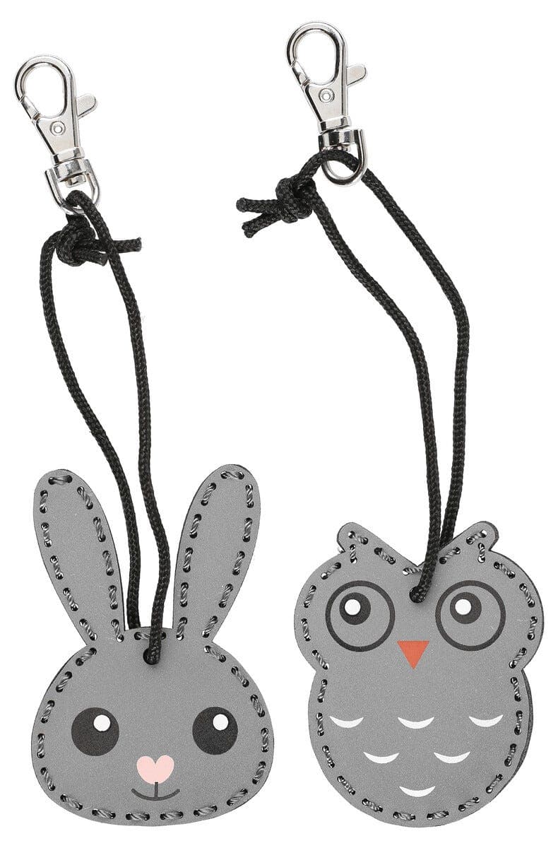 Refleksanheng kanin og ugle, Clas Ohlson, 2-pakning