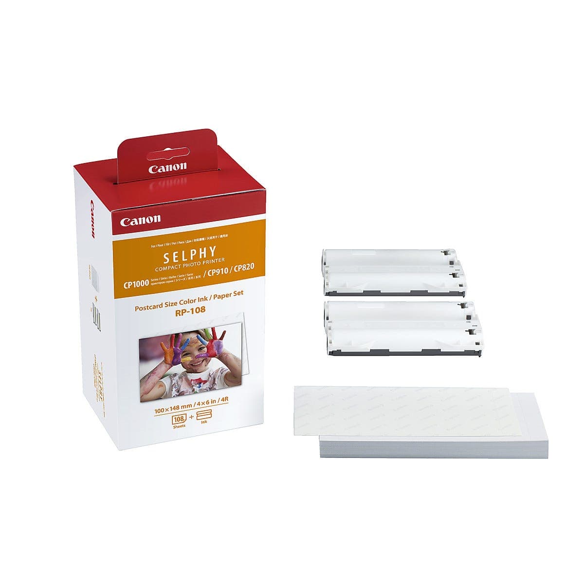 Canon RP-108 Selphy, fotopapir 10 x 15 cm og refill med fargefolie