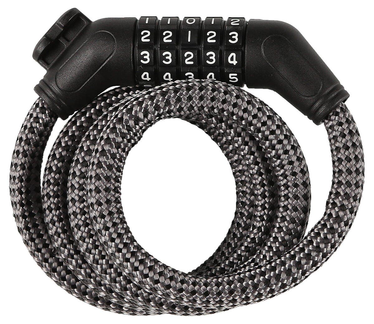 Kombinasjonslås med vaier til sykkel, 8 mm 1 m