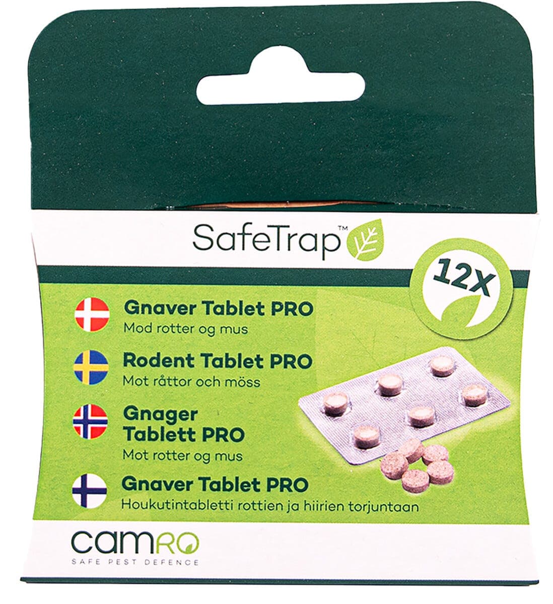 SafeTrap Rodent Tablet Pro lokkemiddel mot rotter og mus