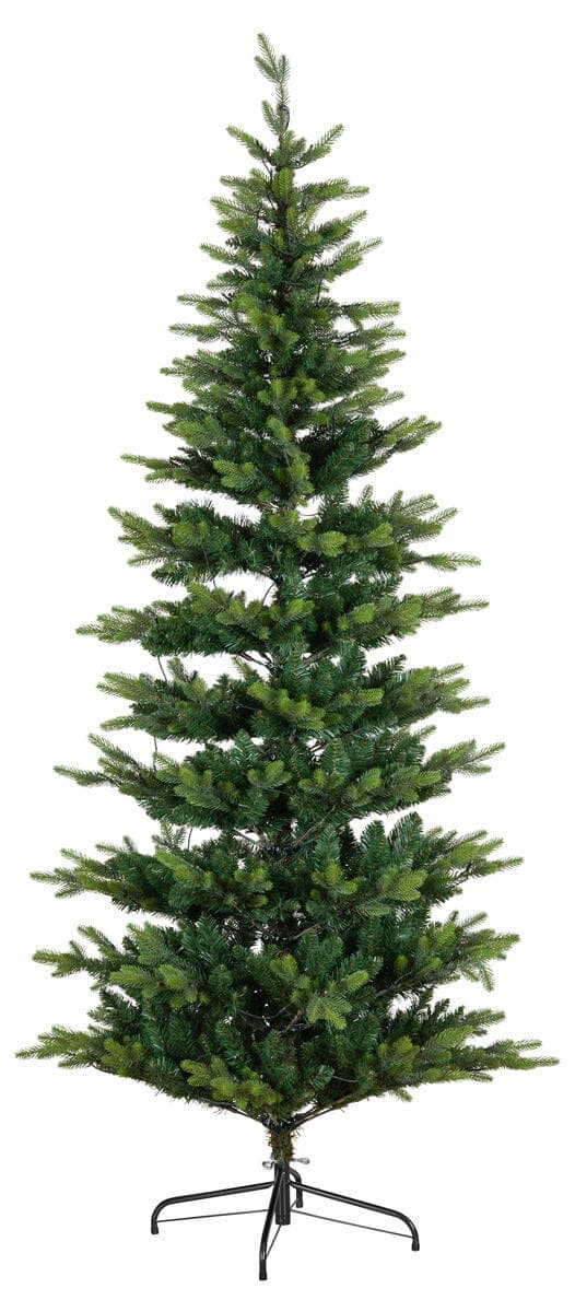 Juletre Orsa Slim 210 cm, smalt juletre med LED-lys