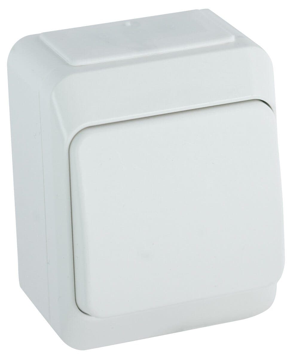 Schneider Aqua utenpåliggende strømbryter, trappekoblingsbar