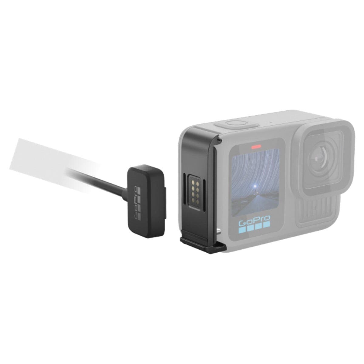 GoPro Contacto sett med magnetisk luke og strømkabler