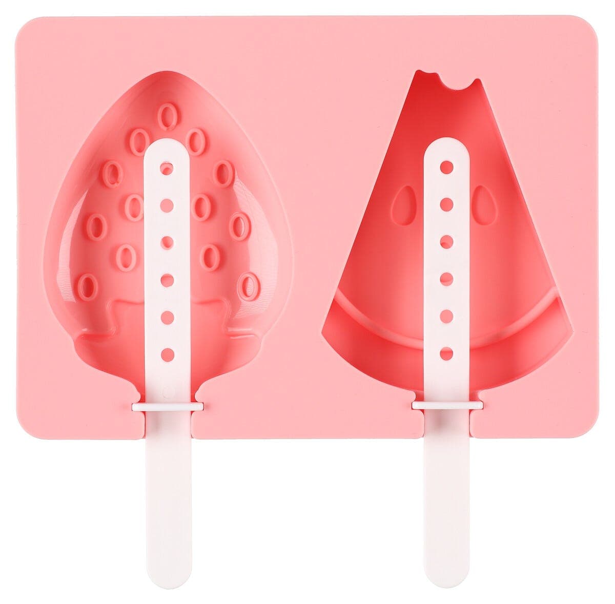 Isform i silikon fruktmotiv, 2 ispinner