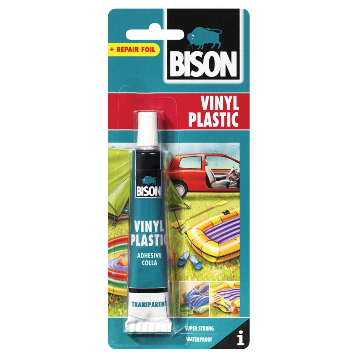 Bison Vinyl Plastic, lim for vinyl og PVC, transparent, 25 ml