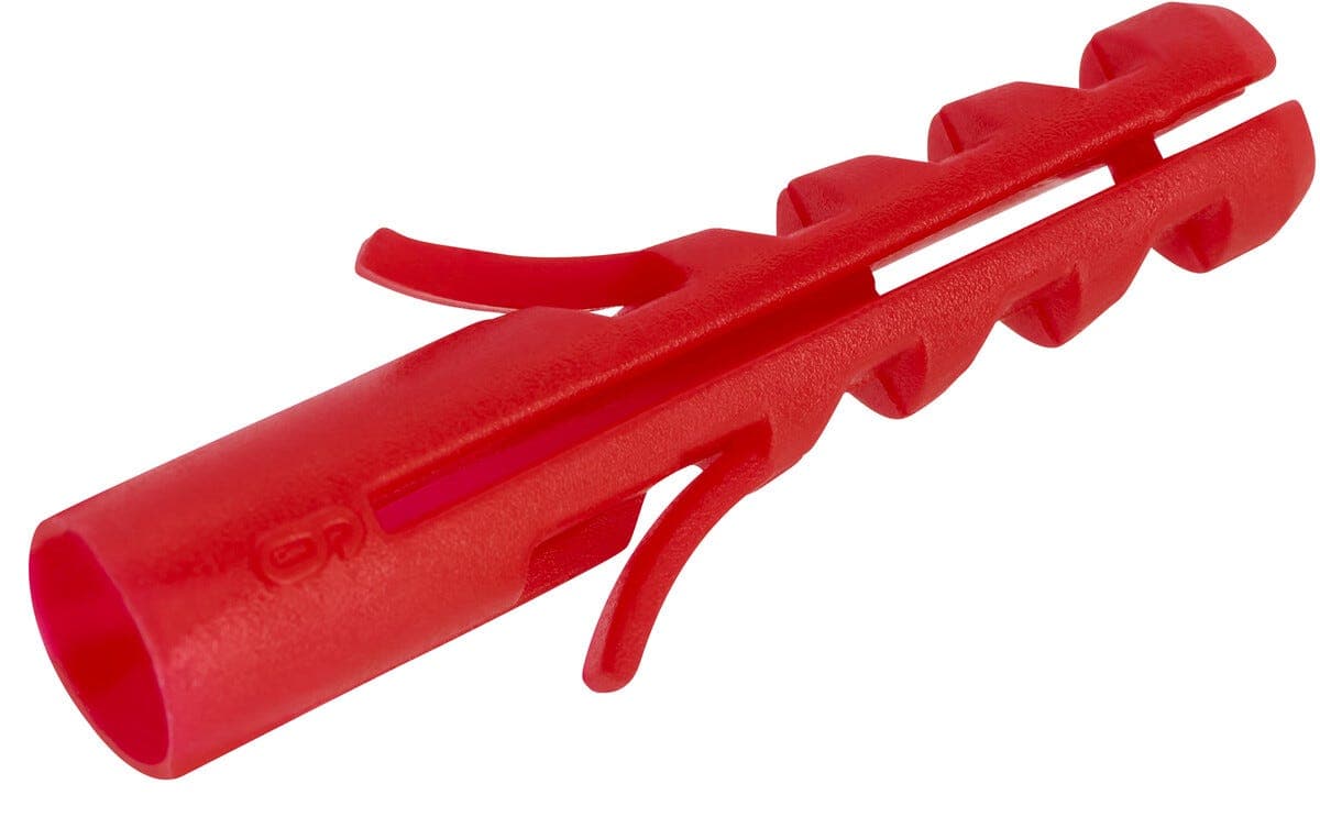 Plastplugg 6x28 mm rød