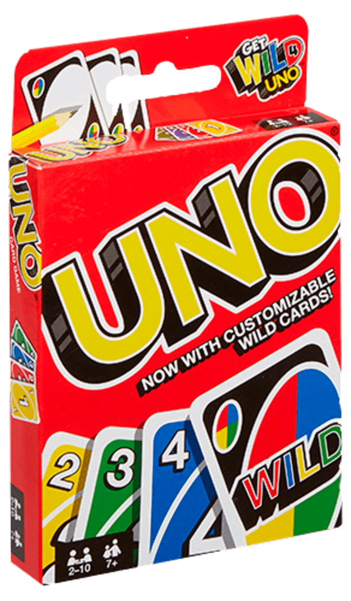 UNO kortspill, fra 7 år