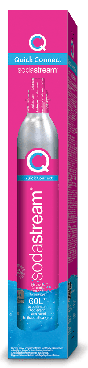 SodaStream Quick Connect kullsyrepatron, 60 liter