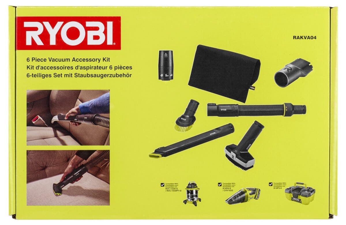 Ryobi RAKVA04 støvsugerkit, 6 deler