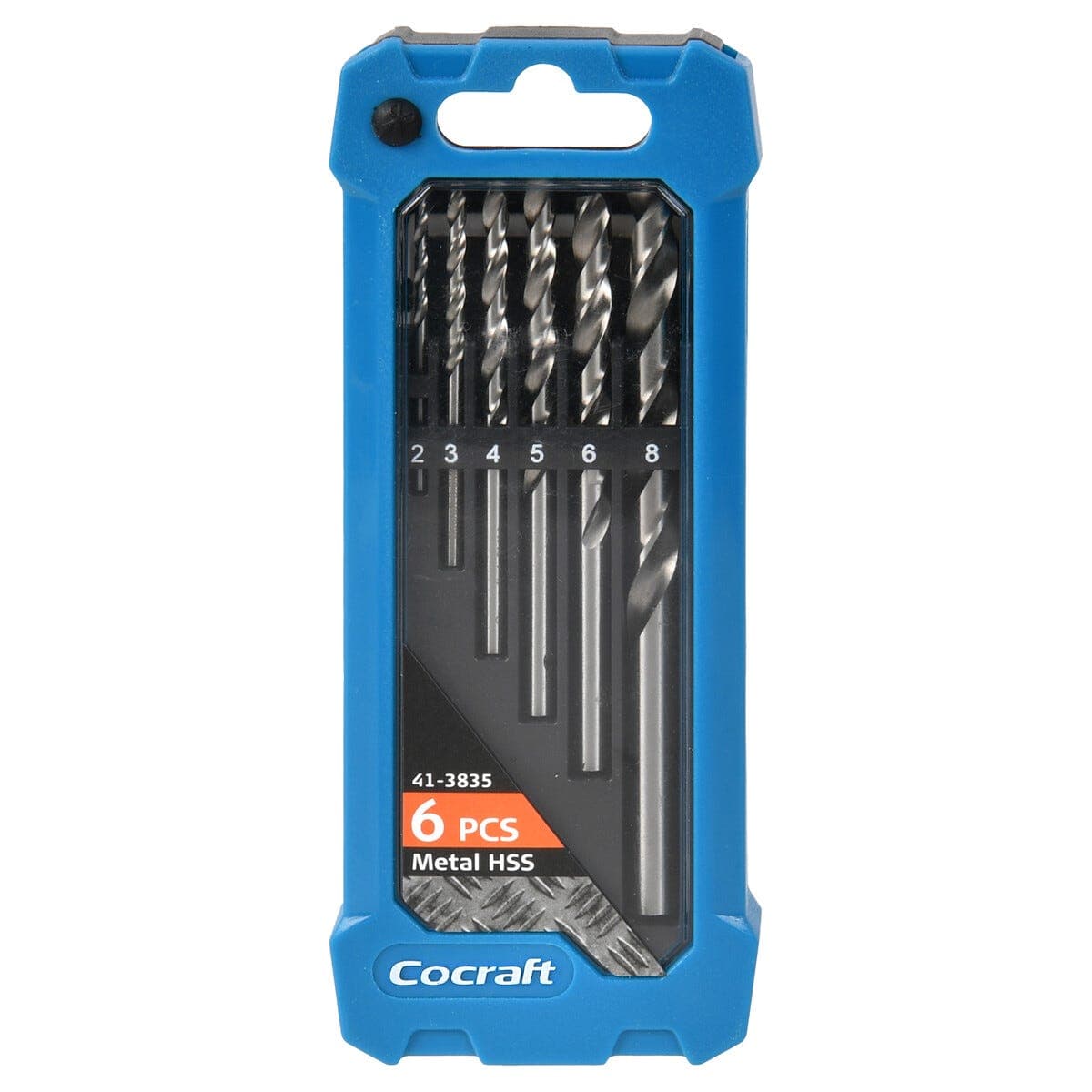 Cocraft borsett HSS metall og plast, 2–8 mm, 6-pakning