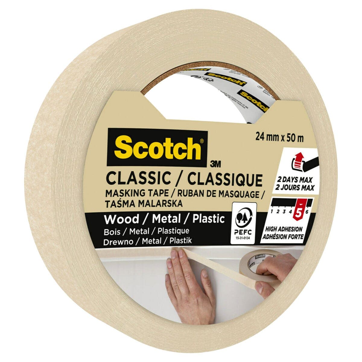 Scotch Classic maskeringsteip 24 mm x 50 m, 1-pakning