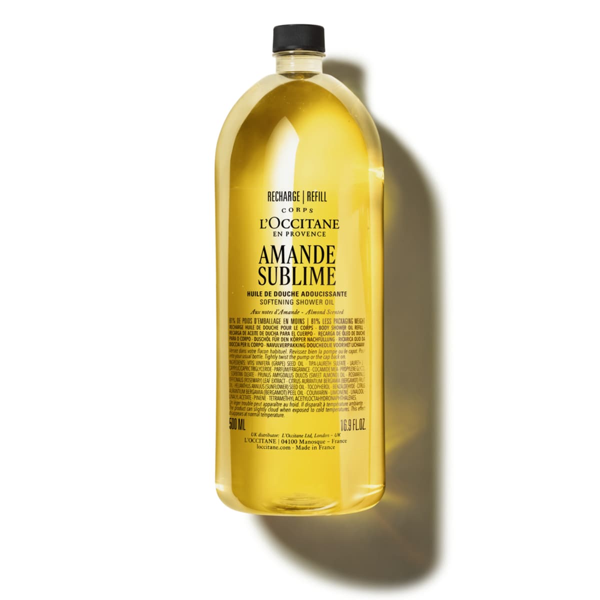 L'Occitane En Provence Almond Shower Oil 500 ml, Refill