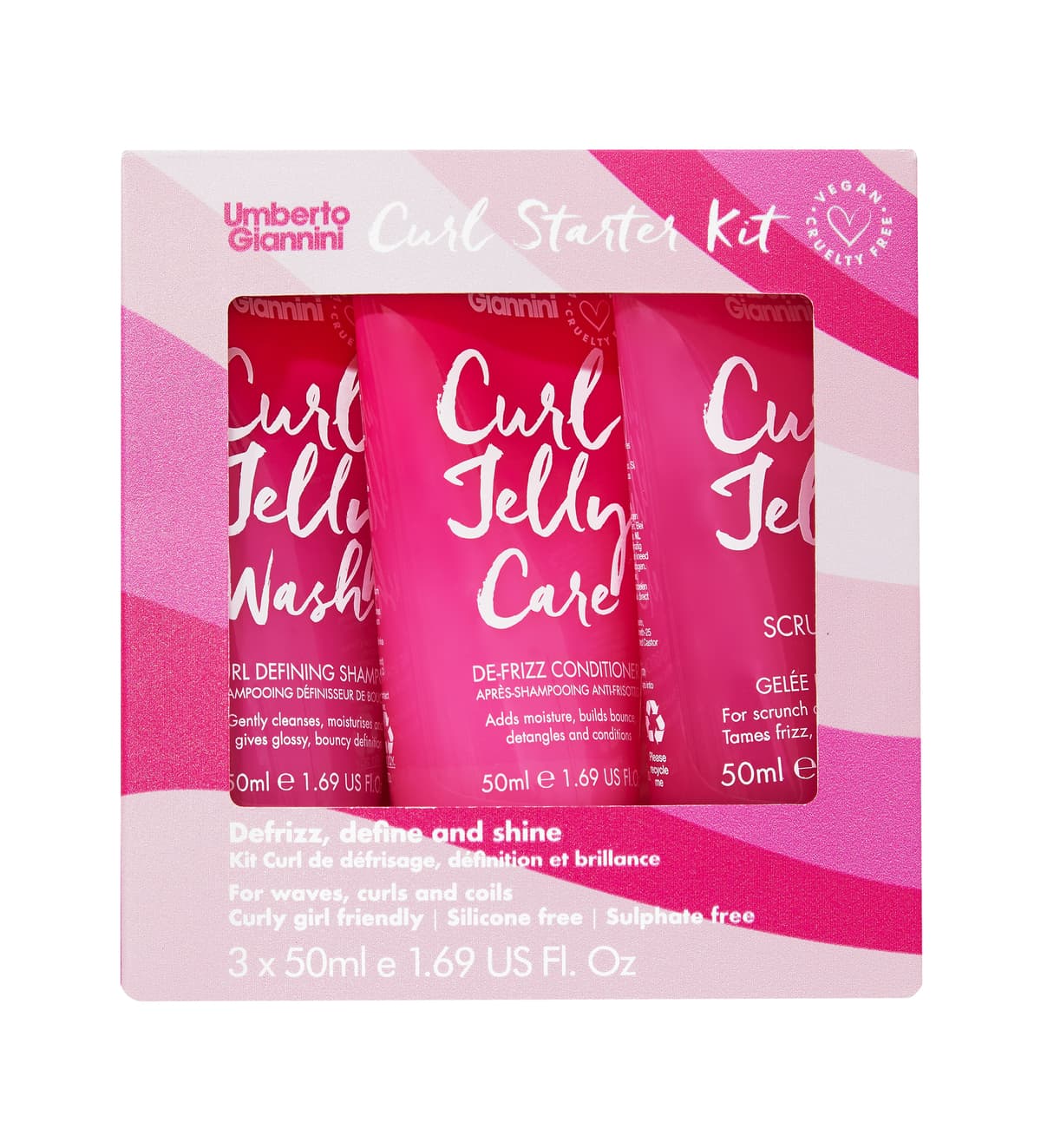 Umberto Giannini Curl Starter Kit 3x50 ml