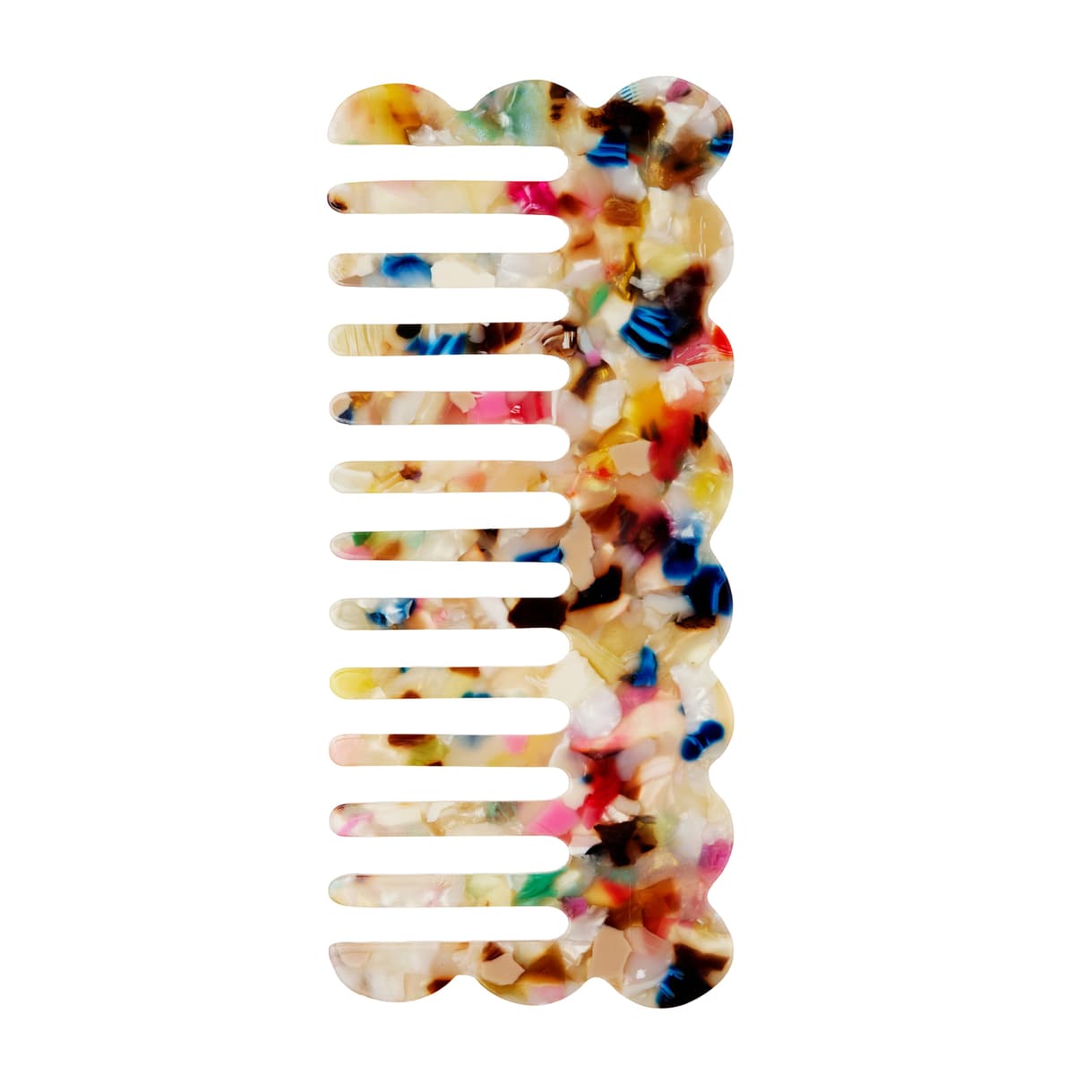 KICKS Beauty Detangling Comb Confetti Marbled