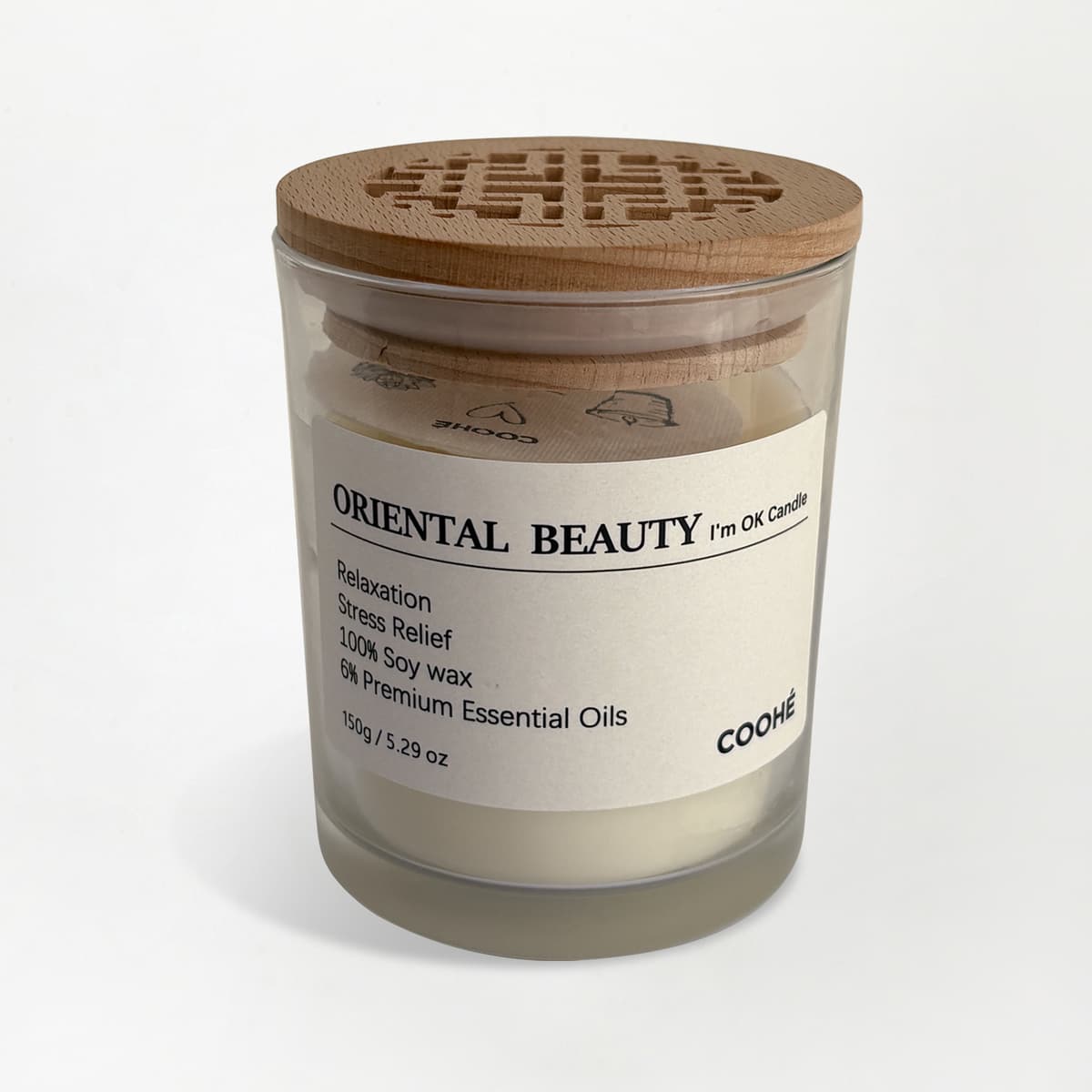 COOHÉ I'M OK Soy Wax Aroma Candle Oriental Beauty 150 g