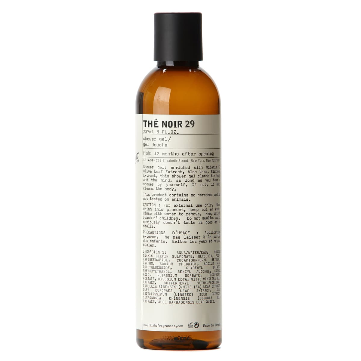 Le Labo Thé Noir 29 Shower Gel 237 ml