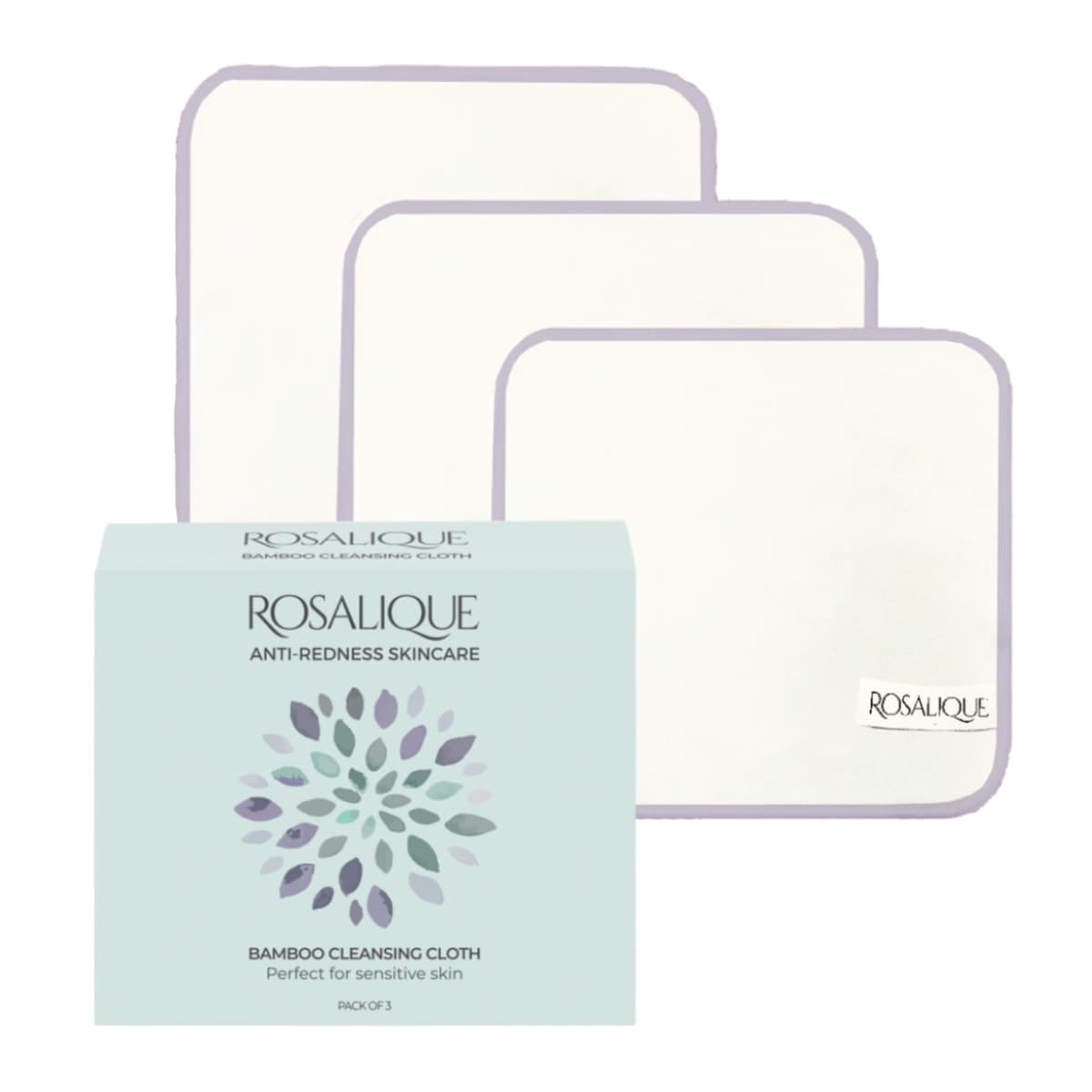 Rosalique Bamboo Cleansing Cloth 3 pcs