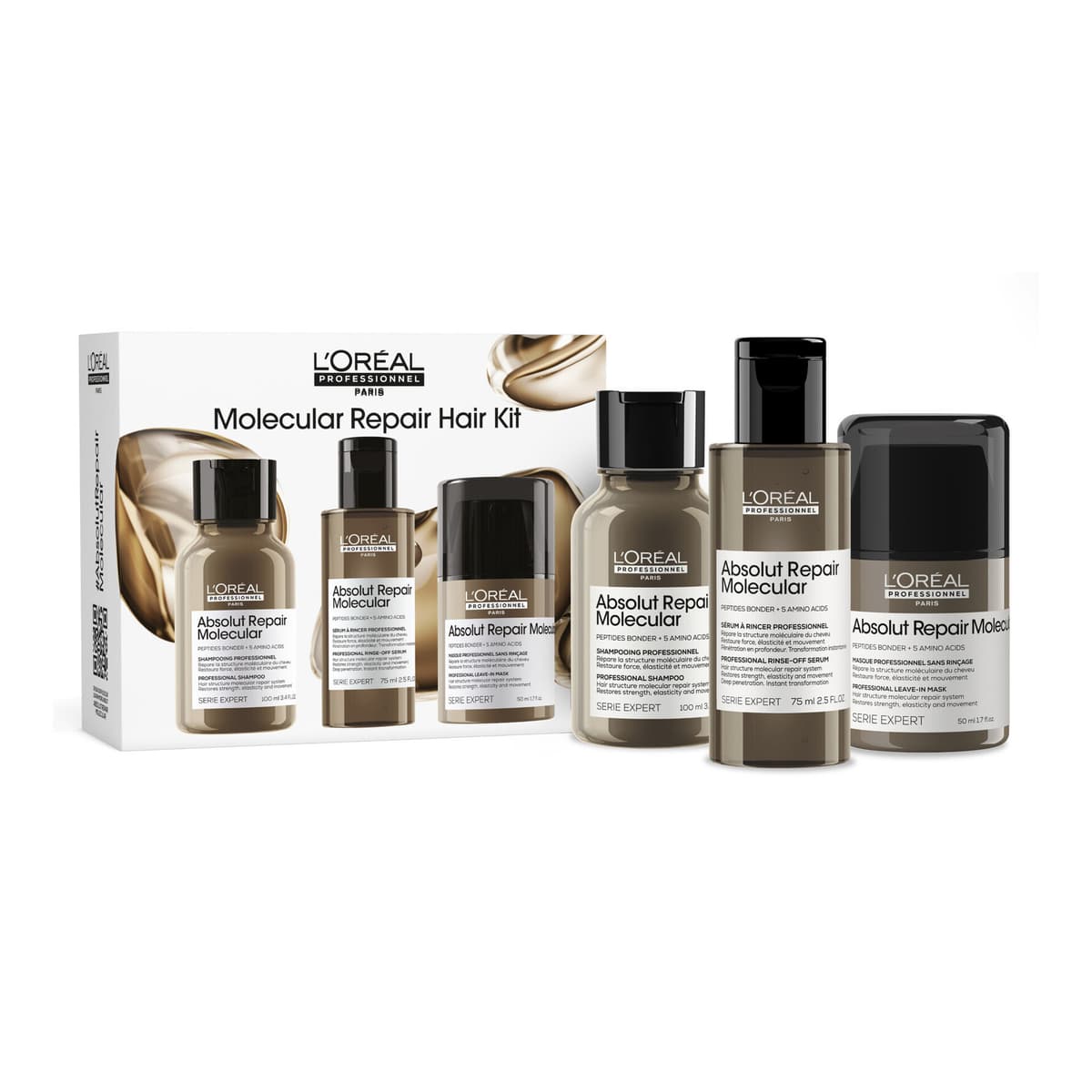 L'Oréal Professionnel Absolut Repair Molecular Discovery Set Mini 100 ml + 75 ml + 50 ml
