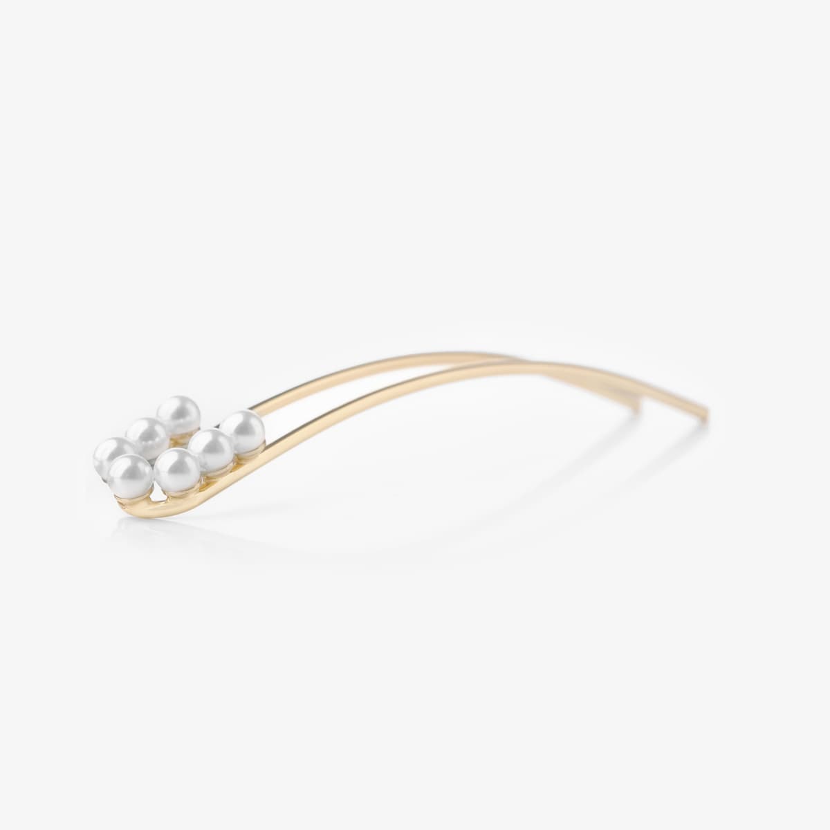 Corinne Hairpin 7 Pearls Gold