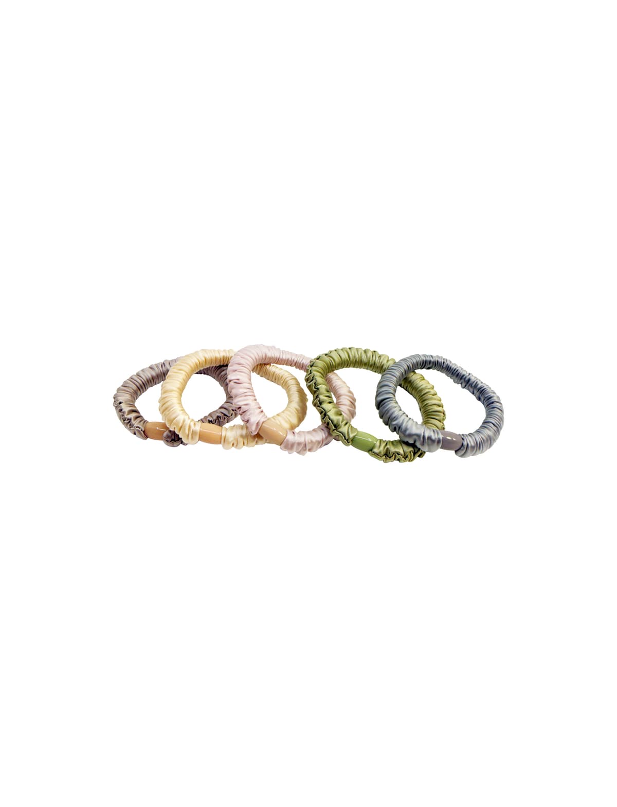 PIPOL'S BAZAAR Ruffle Satin Elastic Light Mix 5 pcs