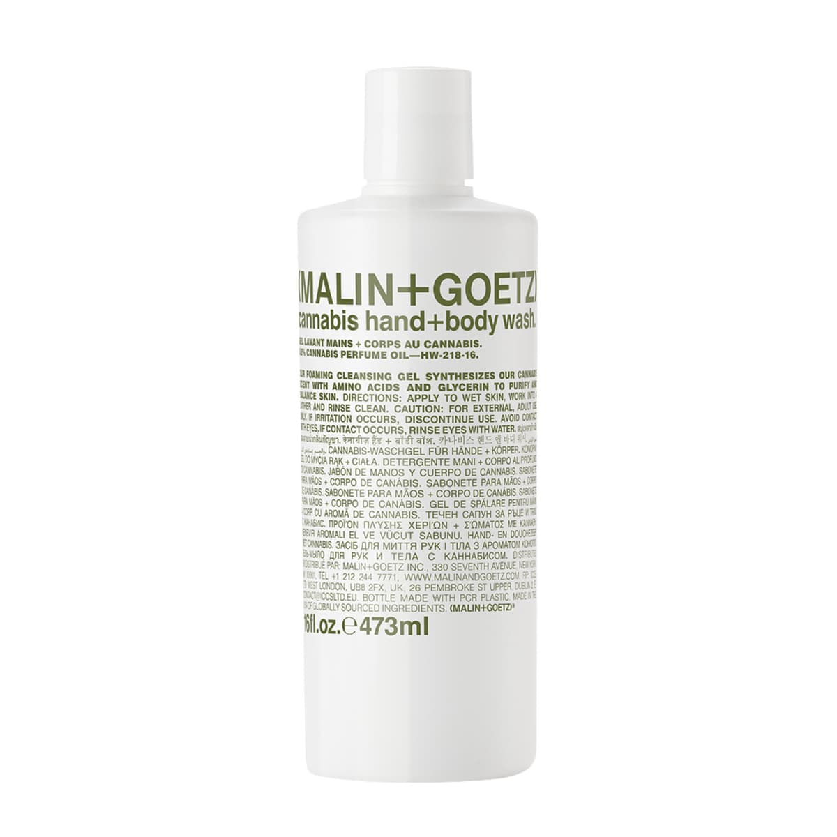 Malin+Goetz Cannabis Hand + Body Wash 473 ml