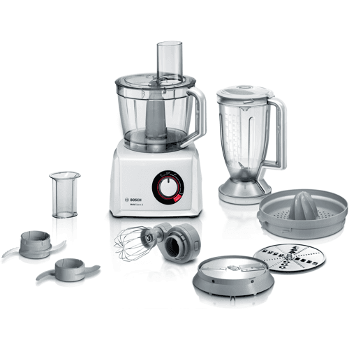 Bosch Food processor, MultiTal ent 8, 1100 W, Hvid